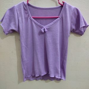 Violet Crop Top