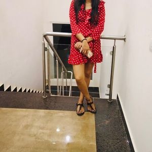 Polka Dot Red Dress