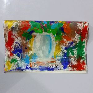 Foldable Canvas Sheet Abstract Painting Or Vase