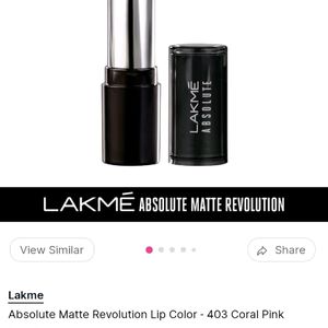 Lakme Absolute 403 Coral Pink