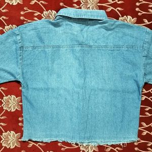 Cropped Denim Jacket