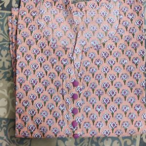 Peach Colour Long Kurti