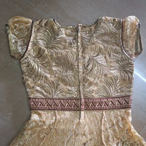 Golden Anarkali kurta