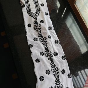 White Chikankari Kurti