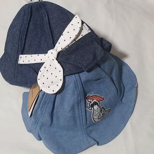 🆕️ Cute Hat/cap For Kids Girls . 100% Cotton . St