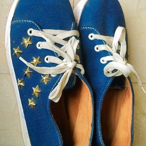 Star Navy Blue Shoes