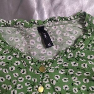 Rio Print Green Top