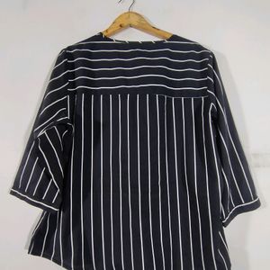 Black Striped Top (Women's)