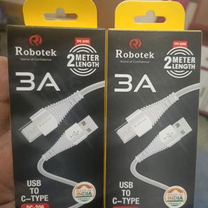 Robotek usb to type C data transfer 2metre fast