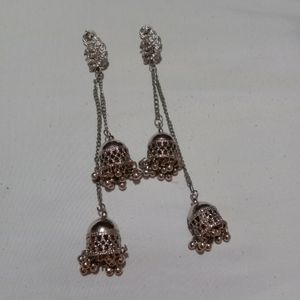 Black Metal Earring