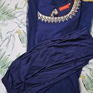 Navras Brand Kurta, Leggings and Dupatta Set