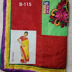 Girls SAREE FOR Saraswati Puja