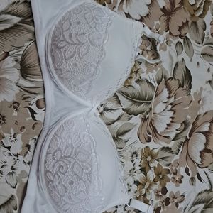 36D BRA ...WHITE NET PADDED CLOVIA