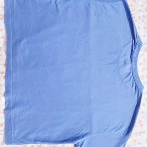 Boxy Crop Top Periwinkle Colour