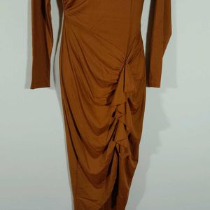 Brown Partywear Dress For Women's