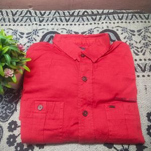 Red Clr Shirt For Men