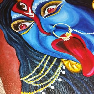 Wall Decor Artwork,Maa Kali Canvas Painting