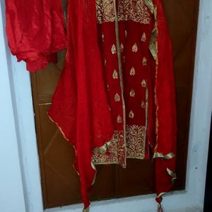 Red Wedding Kurts Pajama Set