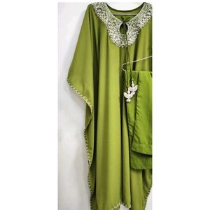 Hand-Embroidered Ethnic Kaftan