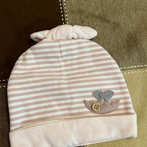 Newborn Baby Cap With Pretty Bow