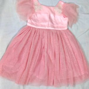 Pretty Pink Party Dress For Baby Girl