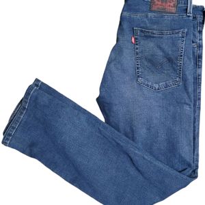 LEVIS 513 DARK WASH MENS REGULAR FIT JEANS