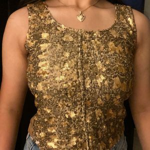 Gold Sequince Blouse