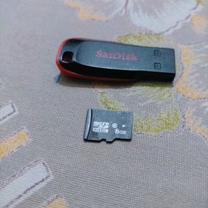 8gb Both SanDisk Memory Card New Working