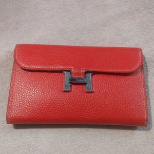 Red Clutch Wallet