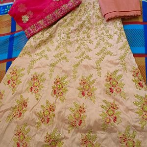 Unstitched Blouse Totally New Lehnga Choli With
