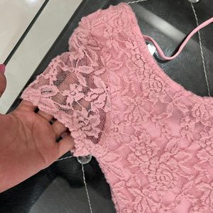 Pink lace Dress