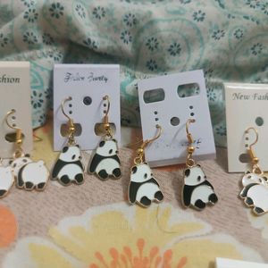 Lightweight Panda Earrings✨