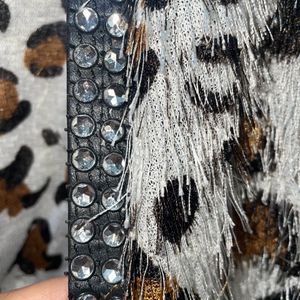 Animal Printed Partywear Jacket