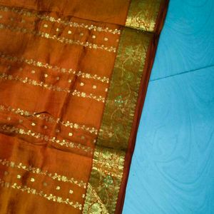 Orange Colour Pure Kanchipattu Saree