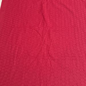 Maroon ,pink Hakoba Cotton Fabric