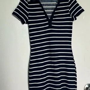 H&M striped bodycon dress