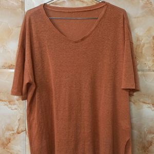 Plain Brown Oversized T-shirt