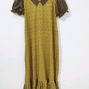 Ladies Frock From Maxi Material