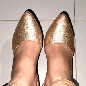 Glittery Golden Sandal