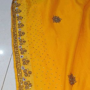 Woman Heavy Work Saree