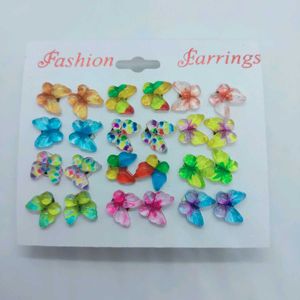 30 Rs Off Daily Wear Earrings (12 Pairs)