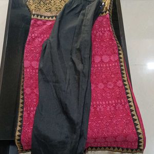 Pakistani Style Kurti Set With Black Pants