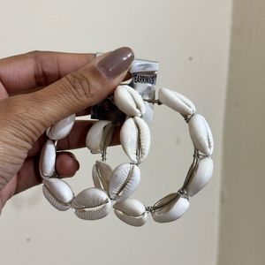 Beach Shell Earrings From Goa