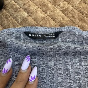 Grey Crop Top- Shein 👽