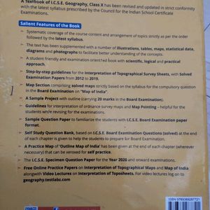 A TextBook of ICSE – Geography Class - X