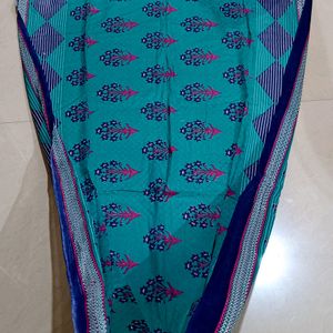 Price Drop! Royal Blue Pure Cotton Kurta Stitched