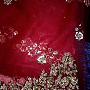 Bridal Dabka Work Dupatta