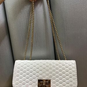 White Sling bag