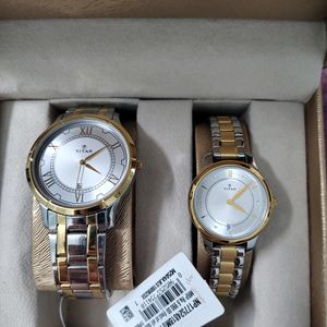 Titan Couple Watch Brand New