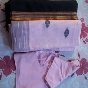 COMBO Black And Pink Sarees